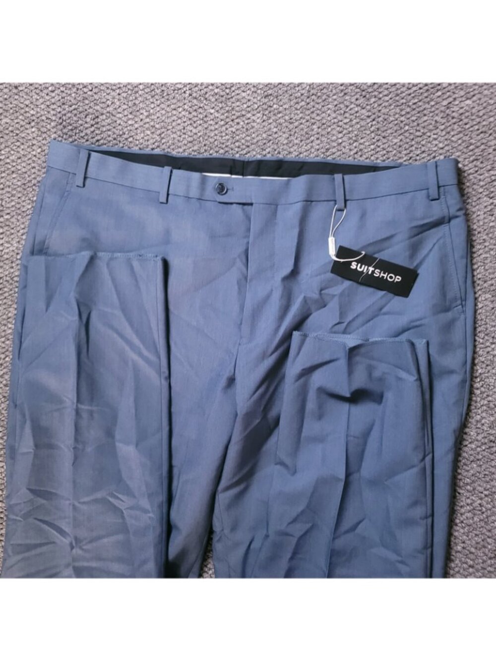 The Groomsman Suit Pants Mens 43L 43x34 Modern Fit Light Blue Supply Shop Formal